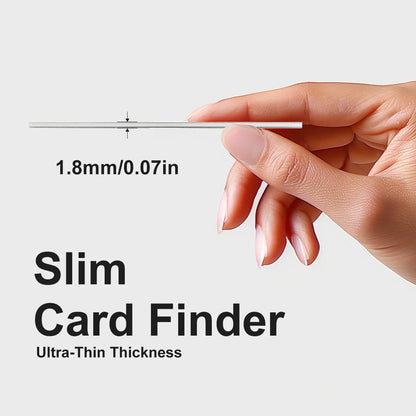 Ultra-Thin Wallet Anti-Loss GPS Tracker Card – Bluetooth Smart Tag with Wireless Charging, IP67 Waterproof for iPhone