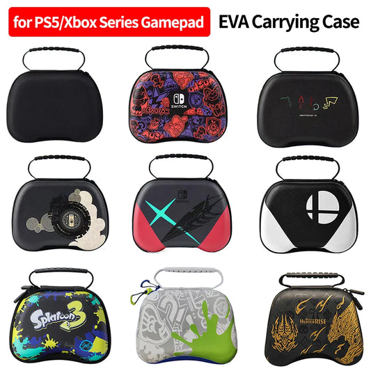 EVA Carrying Case for Xbox ONE S/X – Portable Storage Handle Bag, Shockproof Protective Case for PS5, PS4, PS3 & NS Switch Pro