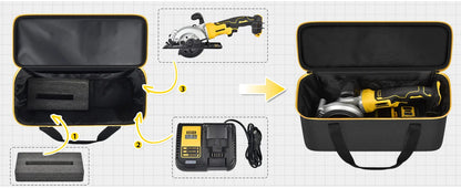 Hard Tool Carrying Case for DEWALT 20V Max & Compatible Circular Saws – Protective Organizer Bag (Case Only)