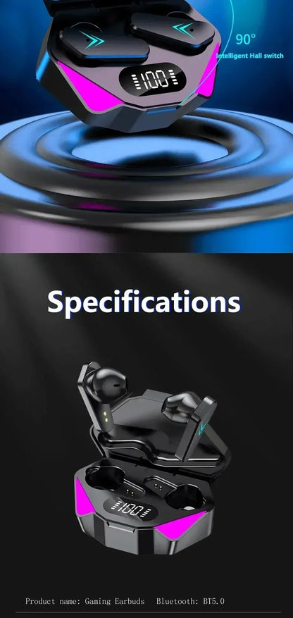 X15 TWS Wireless Bluetooth Earphones – 65ms Low Latency Gaming Earbuds with Mic for Esports & Xiaomi Devices