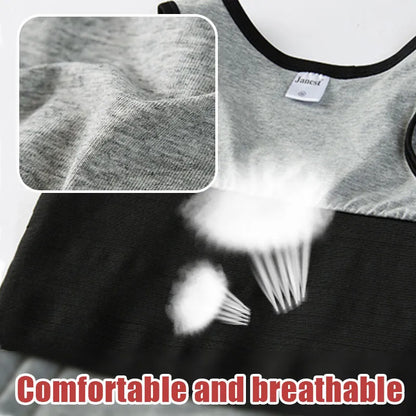 360° Full Coverage Chest Binder – Long-Style Sports Binder with 3-Row Buckle, Comfortable & Breathable