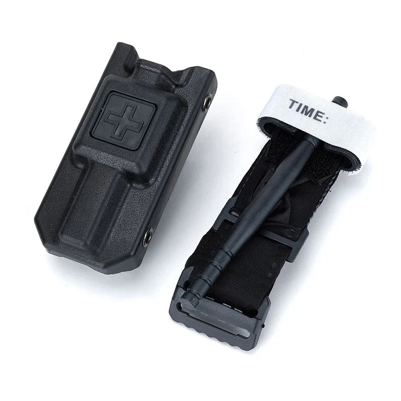 MOLLE Tourniquet Storage Pouch - Outdoor Emergency Medical Kit Bag for Hiking & Camping