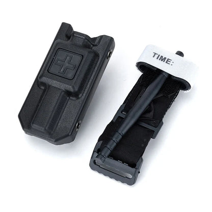 MOLLE Tourniquet Storage Pouch - Outdoor Emergency Medical Kit Bag for Hiking & Camping