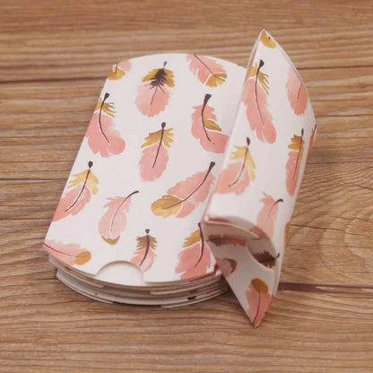 24pcs Floral Pillow-Shaped Jewelry Gift Boxes – Necklace & Earring Display Packaging 20x55x80mm