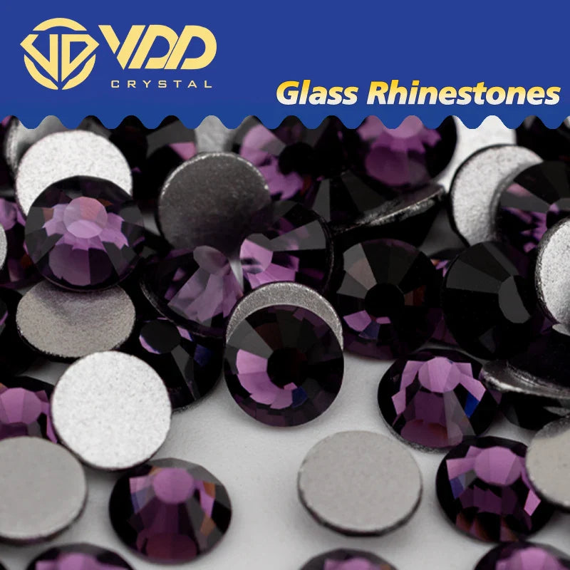 VDD SS4–SS30 Glass Crystal Rhinestones – High Quality Flatback Glitter Strass Stones for Nail Art, DIY Crafts & Decoration