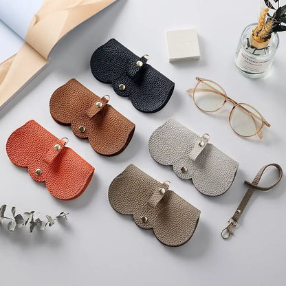 Portable Eyeglass Case | NEW PU Sunglasses Bag | Cute Protection Cover | Simple Eyeglass Clip
