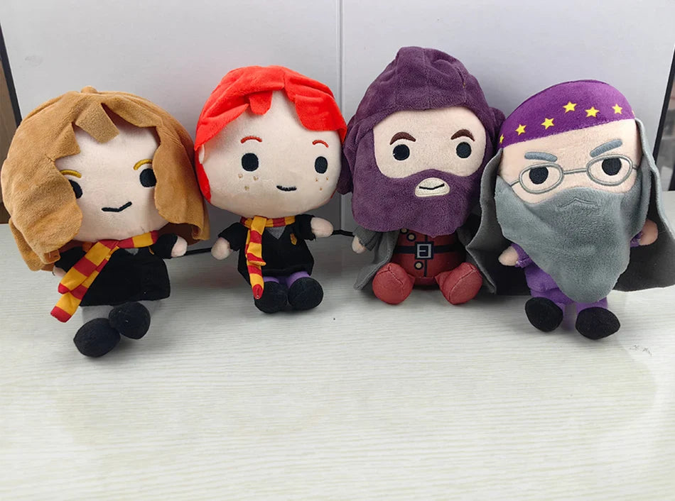 Harry Potter Hermione & Fantastic Beasts Plush Toy — Ron Movie Character Stuffed Doll with Scarf, Cute Birthday Gift