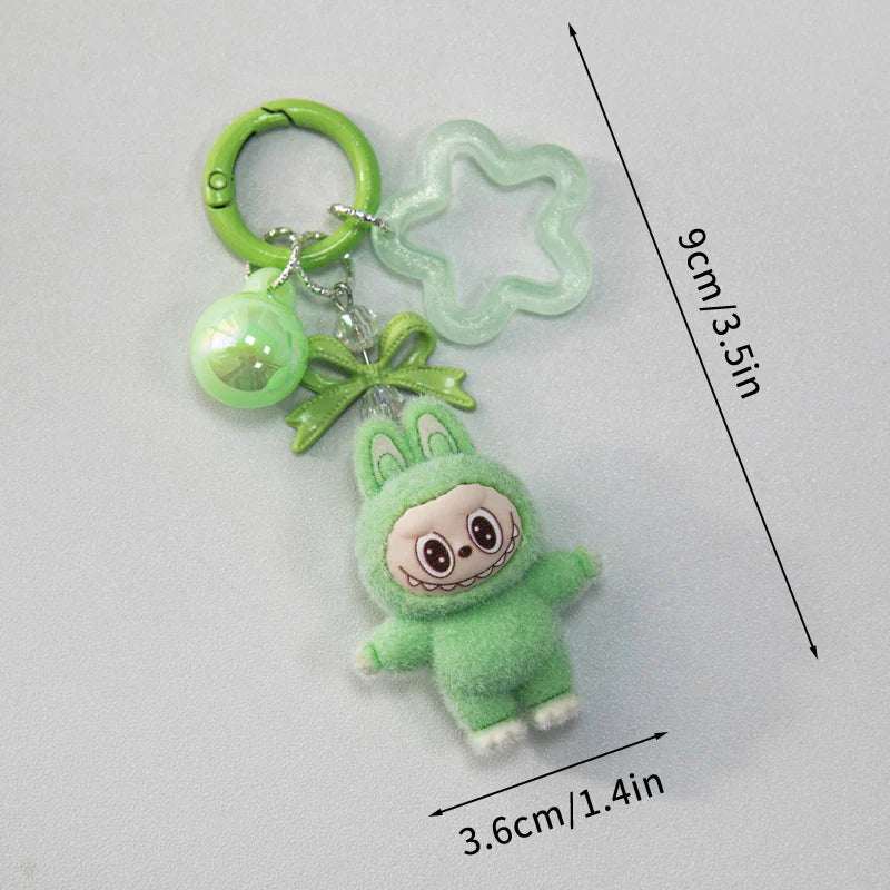 Kawaii Plush Keychain – Cute Aesthetic Bag Charm for Women, Wedding & Party Gifts