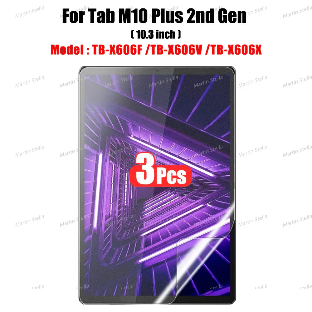 3Pcs Paper-Like Screen Protector for Lenovo TAB M10, M9, M8, M11, P12 Pro, P11 – Non-Glass Protector for 1st, 2nd & 3rd Gen