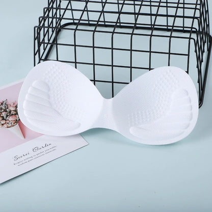 Thick Invisible Removable Push-Up Bra Pads – Latex Swimwear Inserts for Women, Chest Foam Cups