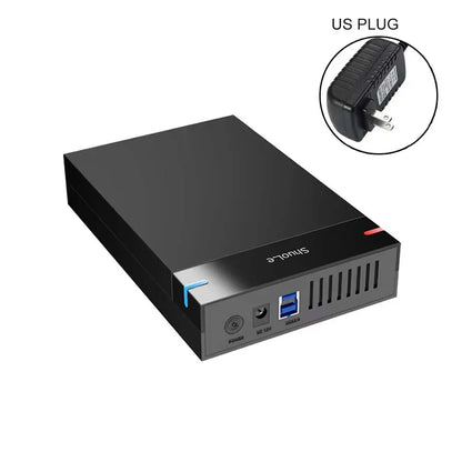 3.5 Inch USB 3.0 to SATA External Hard Drive Enclosure Case for SSD/HDD up to 10TB – PC & Laptop Compatible
