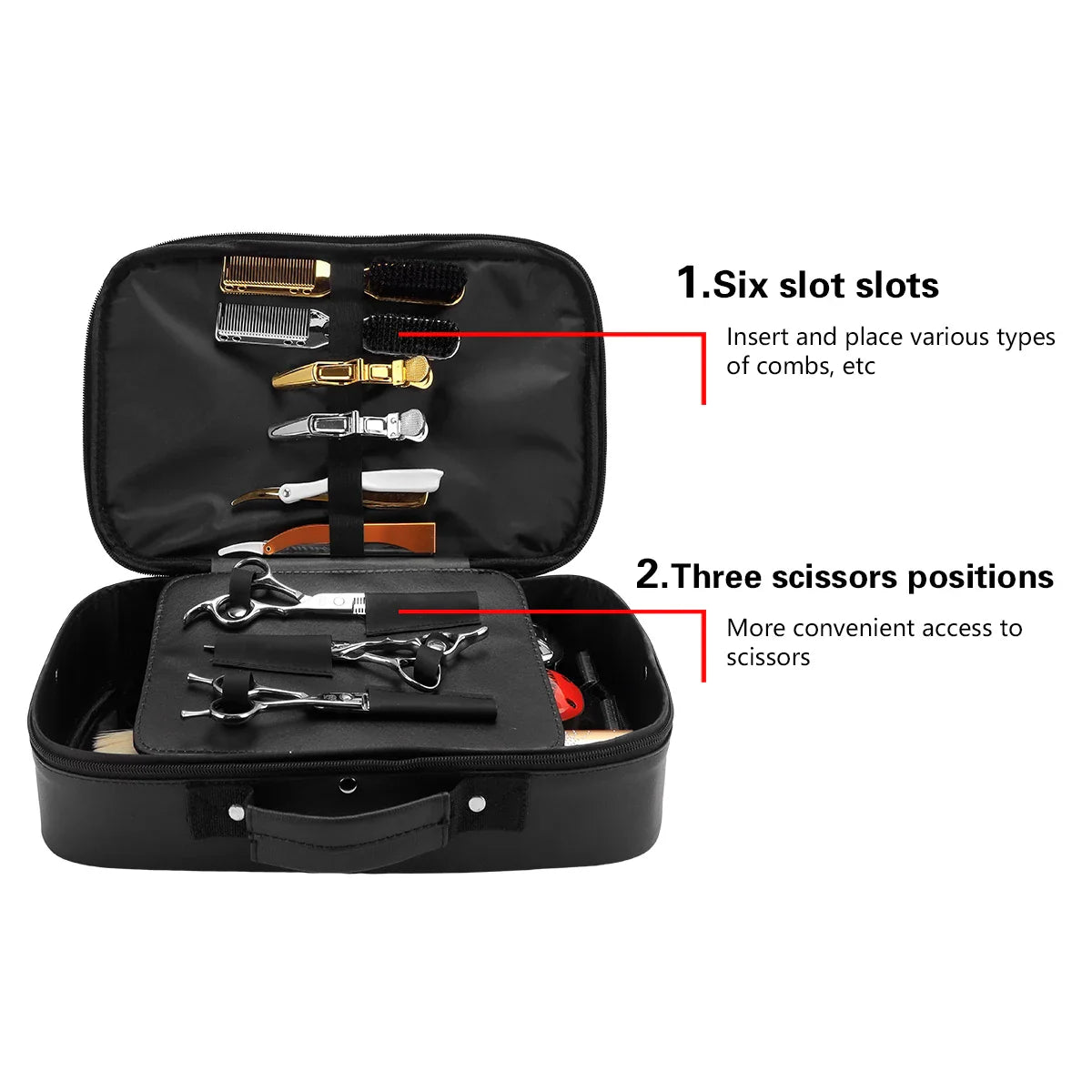 Salon Barber Tool Storage Bag — Portable Scissor & Makeup Case for Beauty and Hair Product Organization