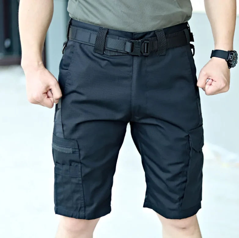 Men’s Camouflage Cargo Shorts - Quick Dry Outdoor Military Hiking Pants with Multiple Pockets