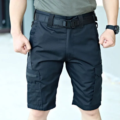 Men’s Camouflage Cargo Shorts - Quick Dry Outdoor Military Hiking Pants with Multiple Pockets