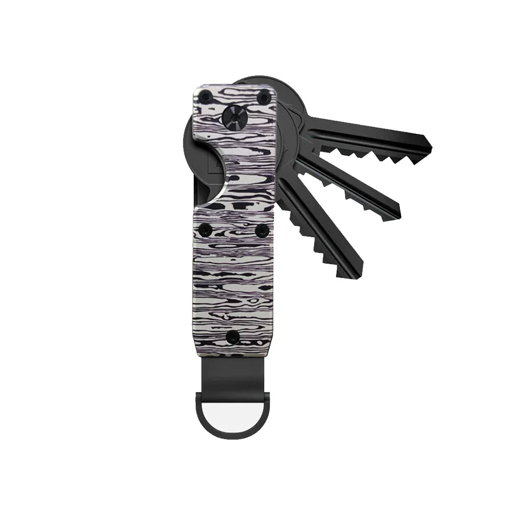 Compact Key Organizer – Minimalist Metal Key Holder for 2-6 Keys, Secure Keychain Case