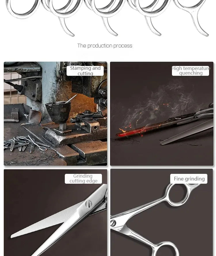 Professional Hairdressing Scissors – Stainless Steel Hair Cutting Shears for Barbers & Salon Stylists