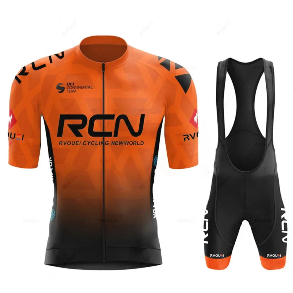 2025 RCN Team Cycling Jersey Set – Summer Breathable Road & MTB Bike Riding Uniform, Sports Cycling Kit