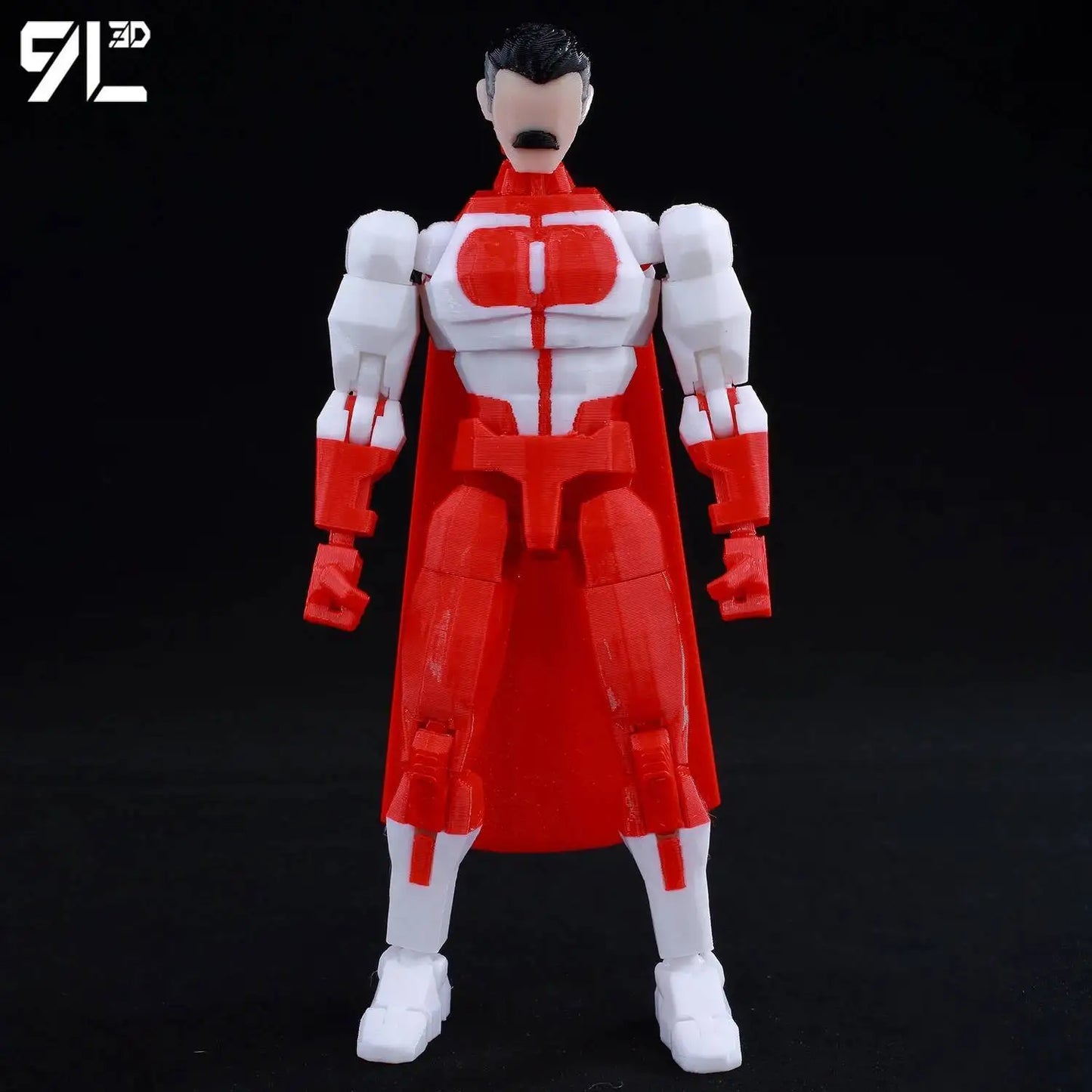 3D Printed Invincible 2.0 Superheroes Action Figures – Multi-Jointed Anime Toy Model Ornaments Gifts