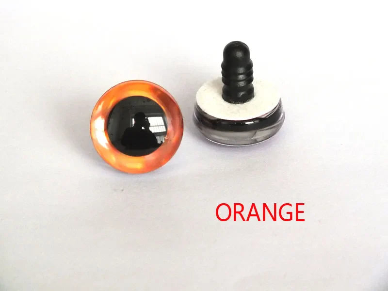 20PCS 3D Colorful Trapezoid Doll Eyes — 12 Colors, Sizes 9mm–35mm for DIY Crafting & Toy Making
