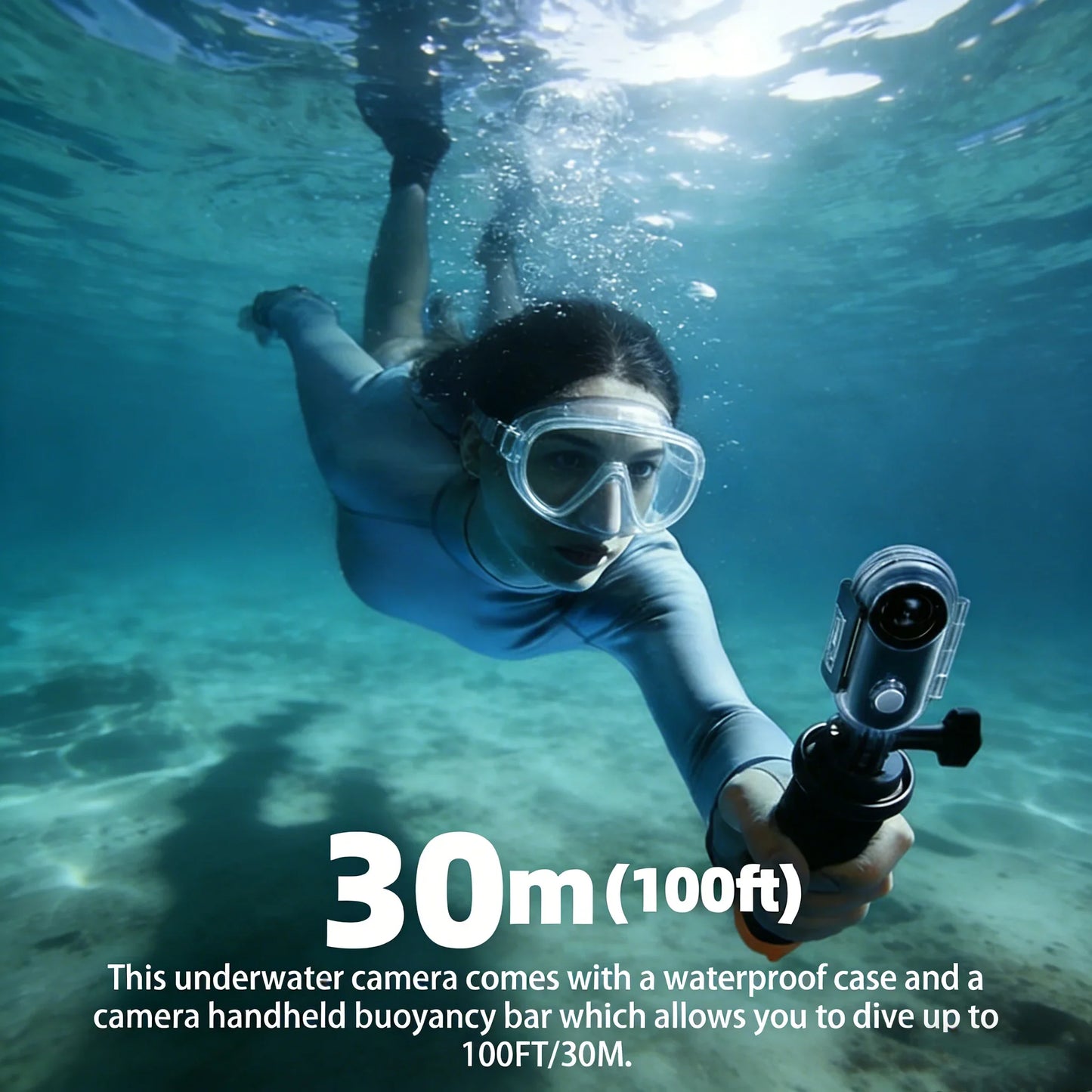 POV 4K Magnetic Sports Action Camera – 30M Waterproof Mini Body Cam with WiFi 2.4G Wireless, Helmet & Motorcycle Vlog Camera for Cycling & Outdoor Use