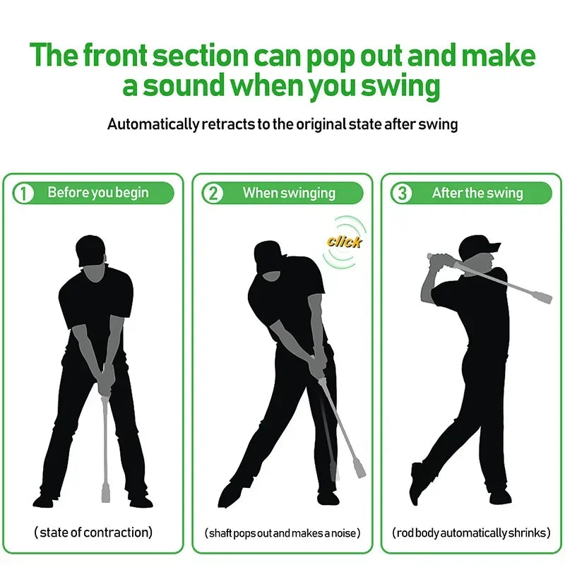 PGM Golf Swing Trainer – Indoor & Outdoor Practice Stick with Hand Grip TA031