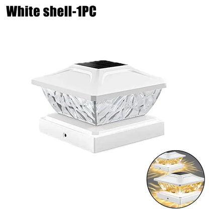 Outdoor Solar Fence Light - Waterproof LED Villa Gate, Column & Pillar Lamp for House and Garden Decor