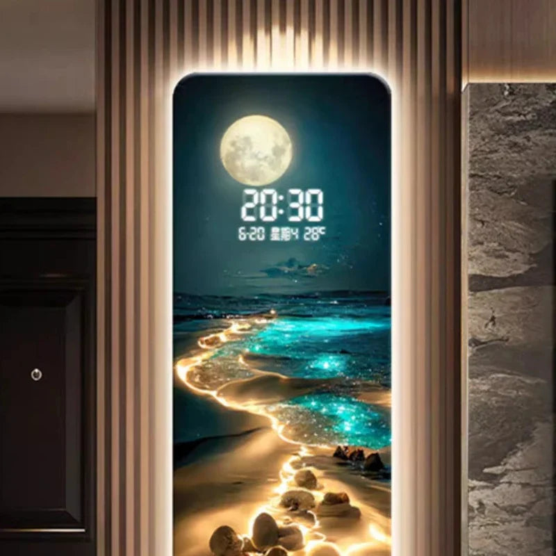 Large Wall Clock - Modern Silent Decorative Clock for Living Room, Kitchen & Gaming Room Home Decor