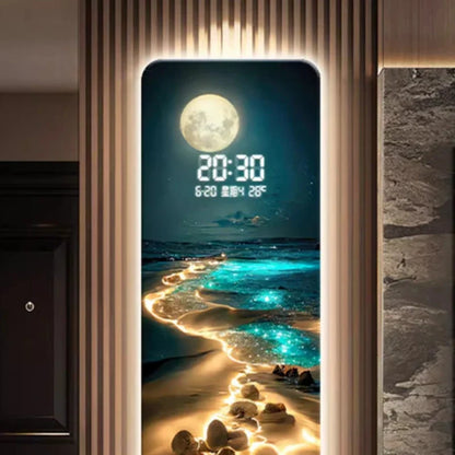 Large Wall Clock - Modern Silent Decorative Clock for Living Room, Kitchen & Gaming Room Home Decor