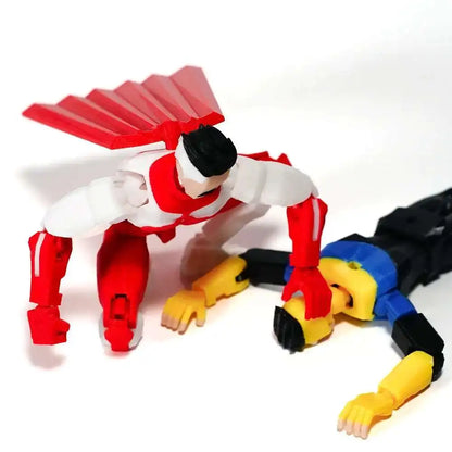 3D Printed Invincible 2.0 Superhero Action Figure – Multi-Jointed Anime Model, Shapeshift Toy & Gift Ornament