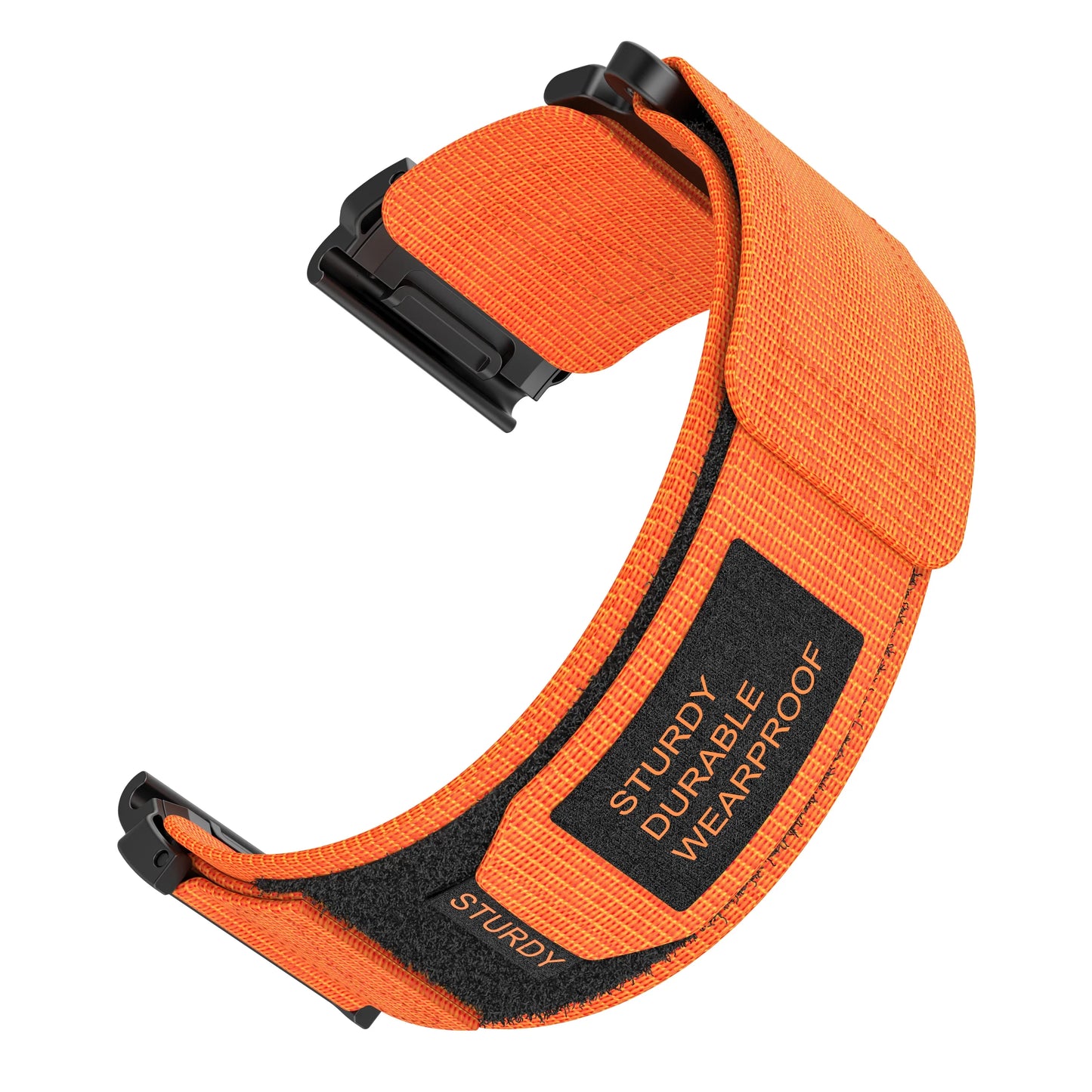 Rugged Nylon Quick Fit Watch Band — Compatible with Garmin Fenix E 8/7X/7/6/6X/5/5X/3HR