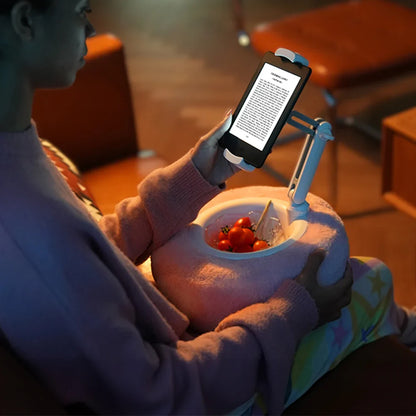 2024 Plush Pillow Phone and Tablet Stand - Adjustable Desktop Bracket for Live Streaming and Video Chats - Lazy Tablet Holder