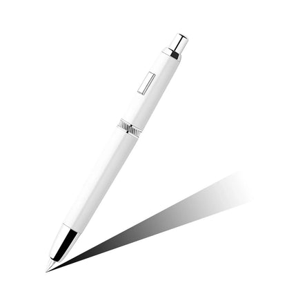 MAJOHN A1 Retractable Fountain Pen – EF 0.4mm Nib, Matte Black Metal Ink Pen with Converter, Ideal for Students and Gifts