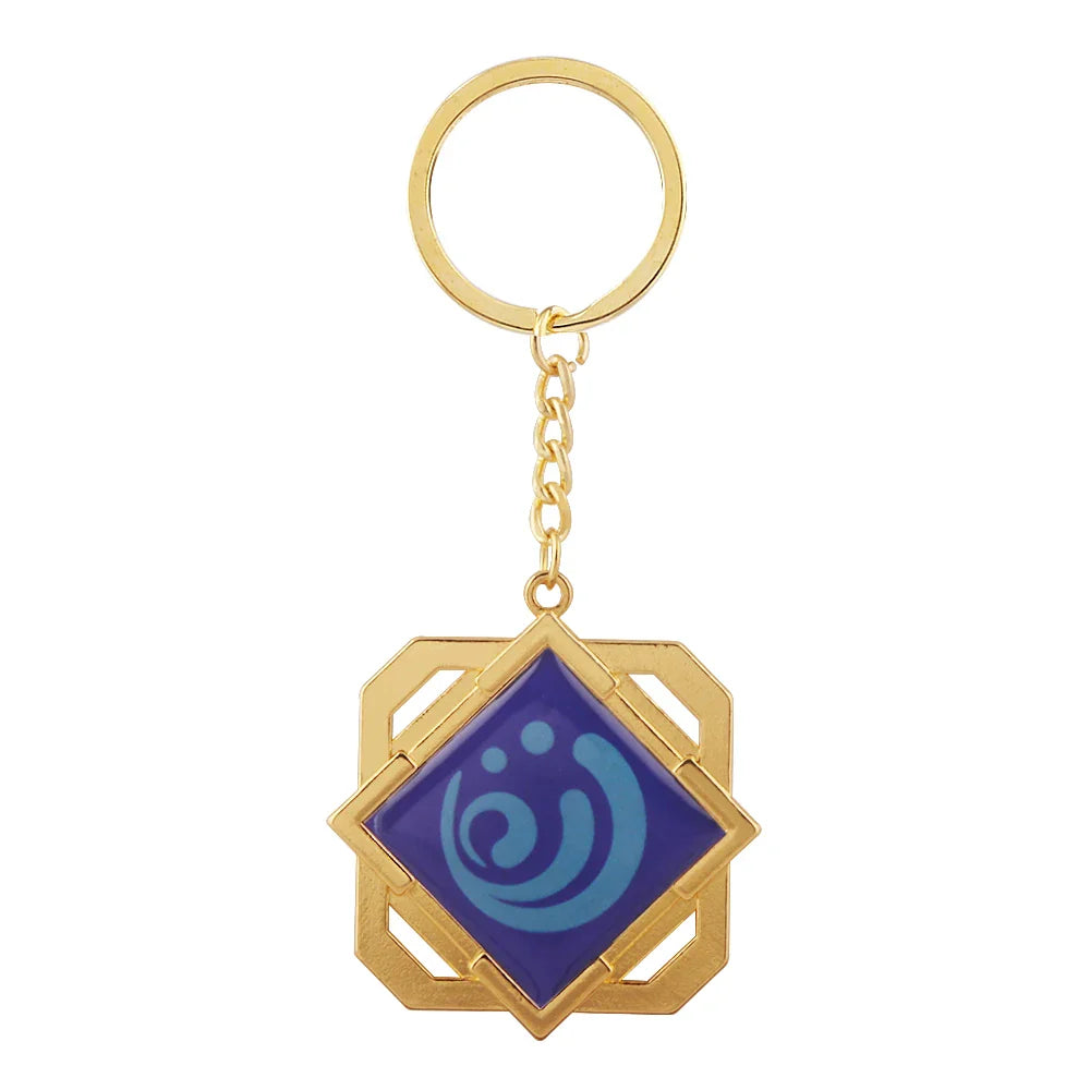 Genshin Impact Venti Eye Keychain 1:1 – Luminous Anime Cosplay Key Ring Backpack Pendant Gaming Accessories Gift