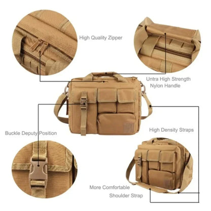 Tactical Molle Backpack – Multifunction Nylon Messenger Bag, Laptop Briefcase & Outdoor Climbing Shoulder Bag