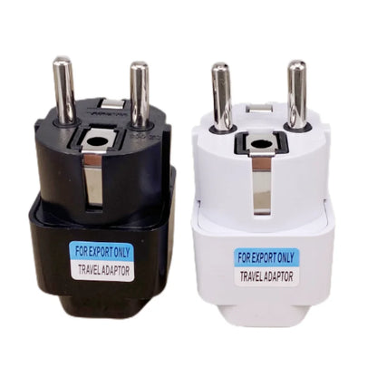 Universal EU Plug Adapter – International AU, UK, US to EU/KR Travel Electrical Plug Converter & Power Socket