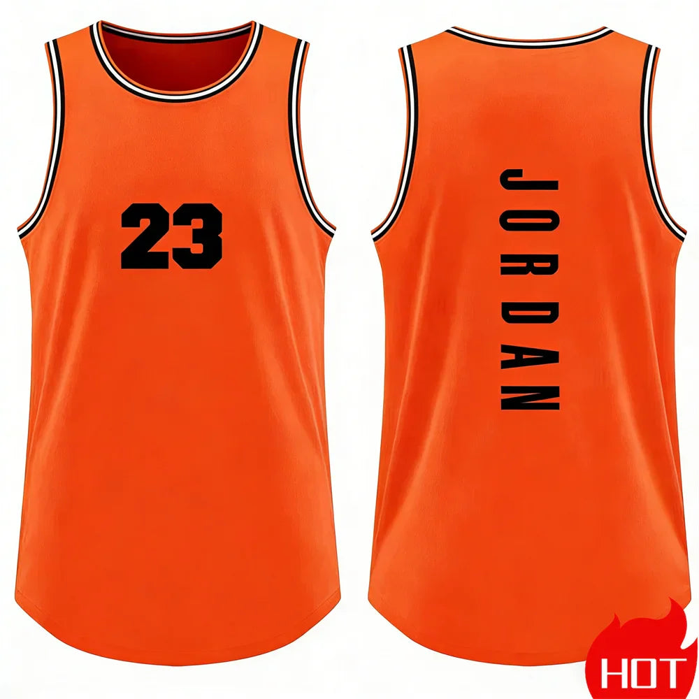 Men’s Sleeveless Tank Top – Running & Basketball Vest with Smiley Face Graphic, Summer Casual Sportswear