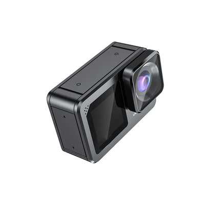 F6W Action Camera — 5K/4K60FPS, 48MP, 2.2" Touch LCD, EIS, Dual Screen, Wi-Fi, 170° Waterproof 30M, 8X Zoom Sports Camera with Wireless Mic
