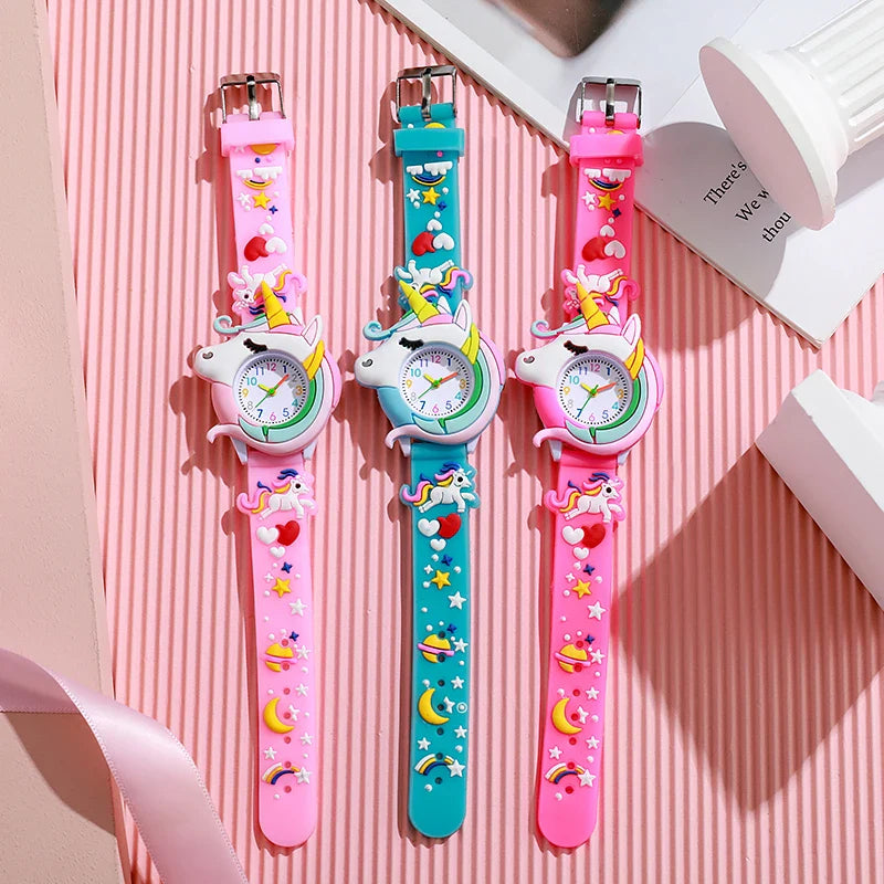 Cartoon Silicone Gift Watch for Kids – Cute Colorful Wristwatch for Boys and Girls