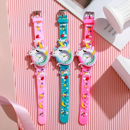 Cartoon Silicone Gift Watch for Kids – Cute Colorful Wristwatch for Boys and Girls