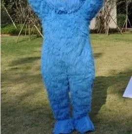 Elmo Mascot Costume - Long Fur Halloween Carnival & Party Cosplay Outfit