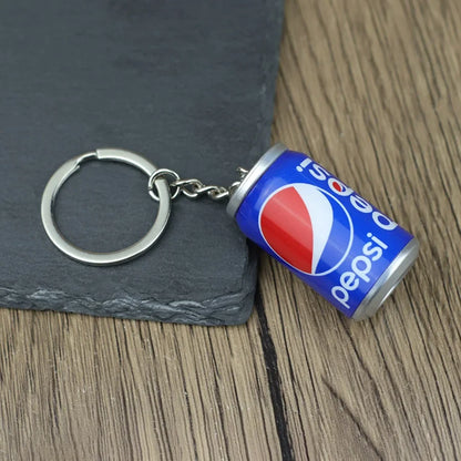 Mini Beverage Bottle Keychain - Creative Unisex Bag Charm, Apparel Accessory & Party Gift
