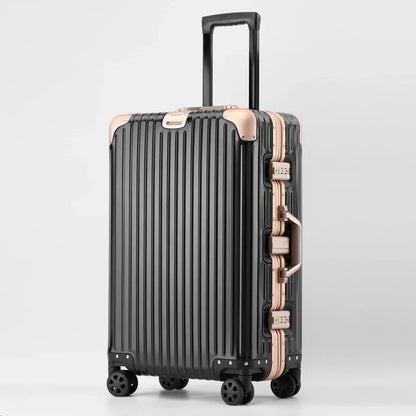 Aluminum Magnesium Alloy Rolling Suitcase – Designer Carry-On & Cabin Luggage, 20/28/30 Inch Trolley Case