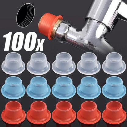 100/10PC Leak-Proof Faucet Sealing Gaskets – Rubber & Silicone Washers for Plumbing Hose Leak Prevention