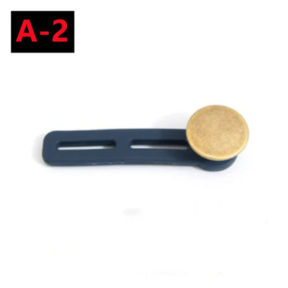 Adjustable Metal Button Extender for Jeans & Pants – Retractable Waistband Expander (1/5/10PCS Sewing Free)