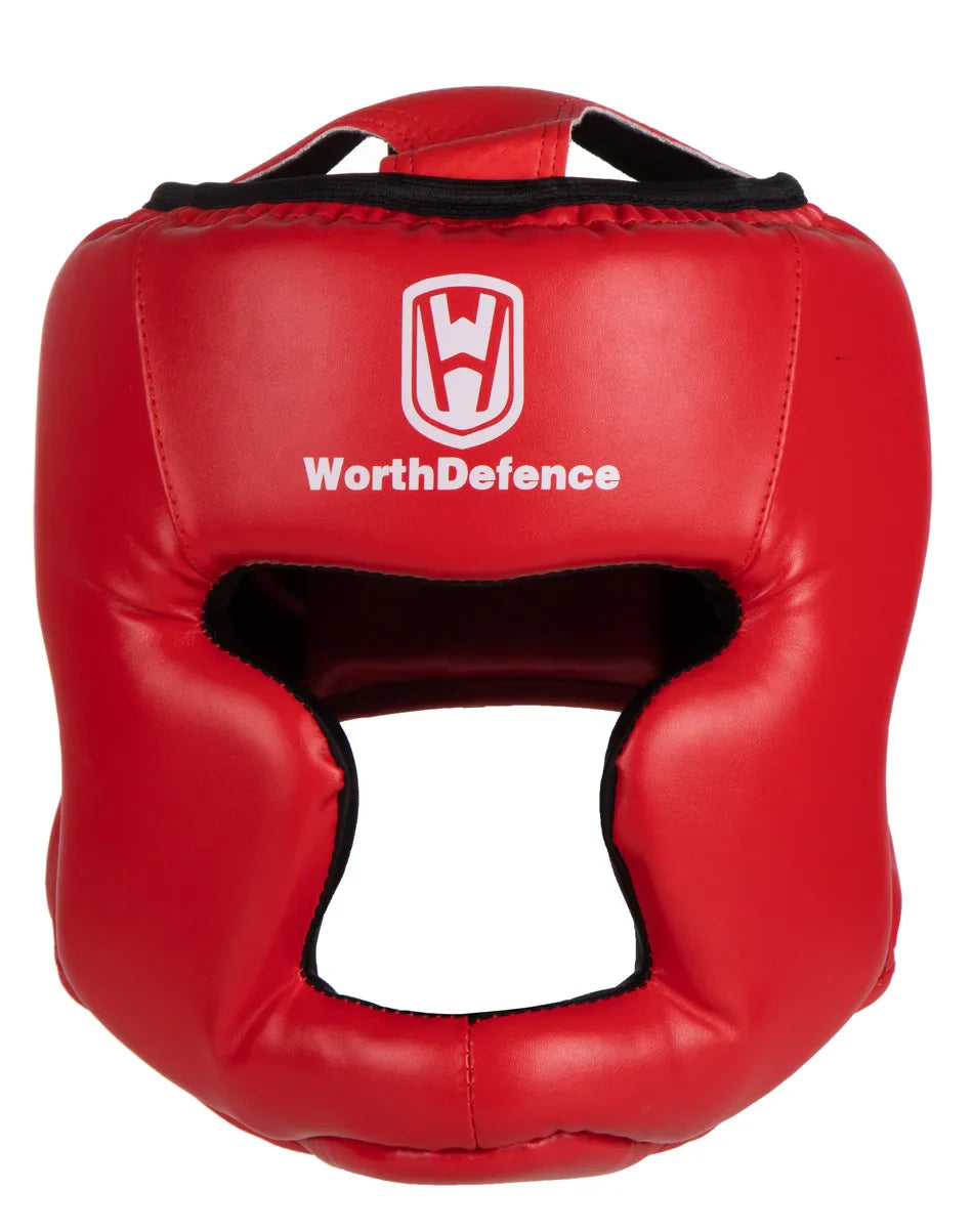 WOSWEIR Kickboxing Helmet – PU Protective Gear for Karate, Muay Thai, MMA, Sanda & Boxing – Adult & Kid Training Equipment