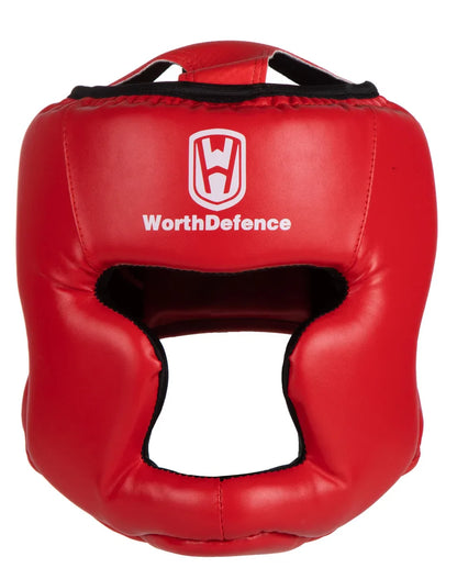 WOSWEIR Kickboxing Helmet – PU Protective Gear for Karate, Muay Thai, MMA, Sanda & Boxing – Adult & Kid Training Equipment