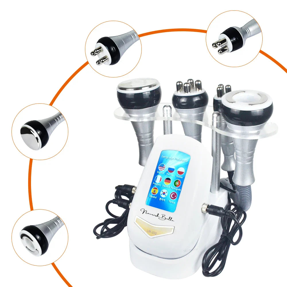 4-in-1 40K Cavitation Body Slimming Machine – Skin Tightening, Face Lifting & Vacuum Massager (Overseas Warehouse)