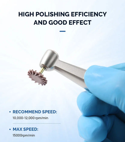 AZDENT Dental Composite Resin Polishing Disc Kit – Silicone & Diamond Wheel Burs, 2-Step Polishing