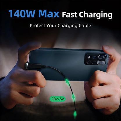 180° Angle USB-C Adapter – 20Gbps PD 140W Charging U-Shape Converter for Steam Deck Accessories