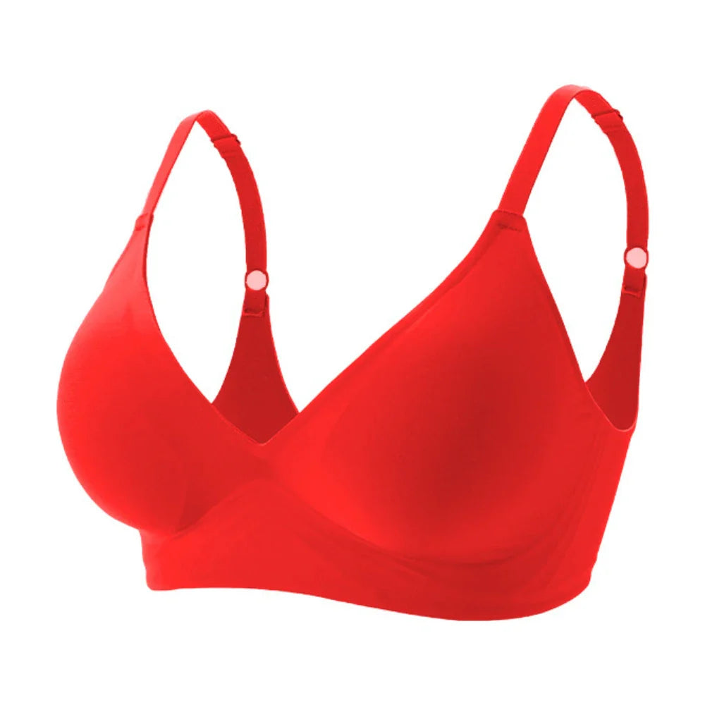 Latex Jelly Seamless Bras for Women – Wireless, Removable Padded Bralette, Comfortable One-Piece Brassiere for Sleep